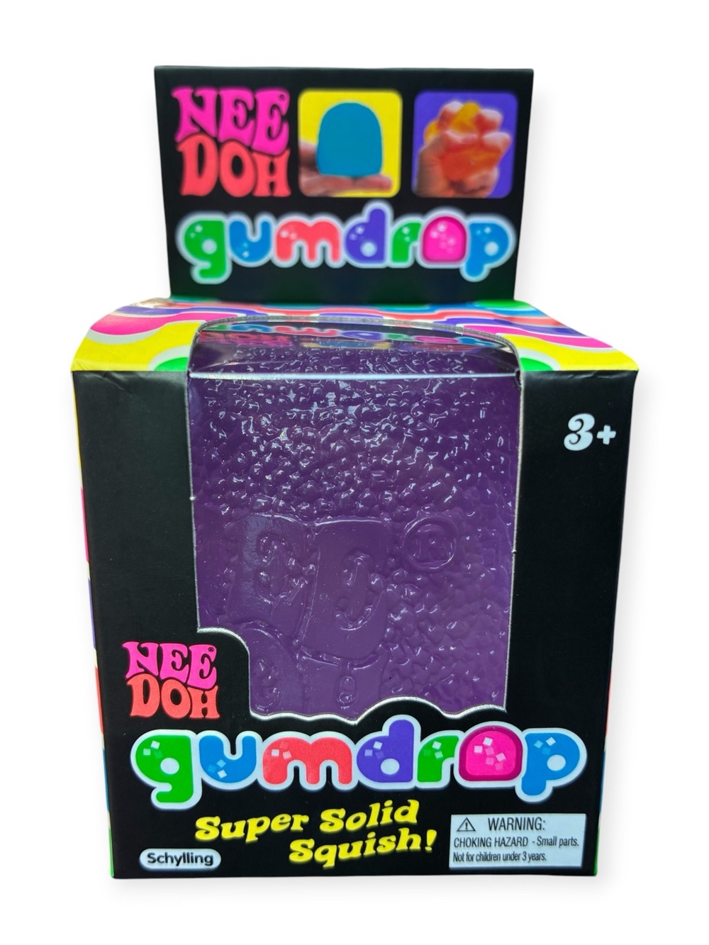 (1) NeeDoh Gumdrop Nee Doh Schylling 100% Real Purple 2022